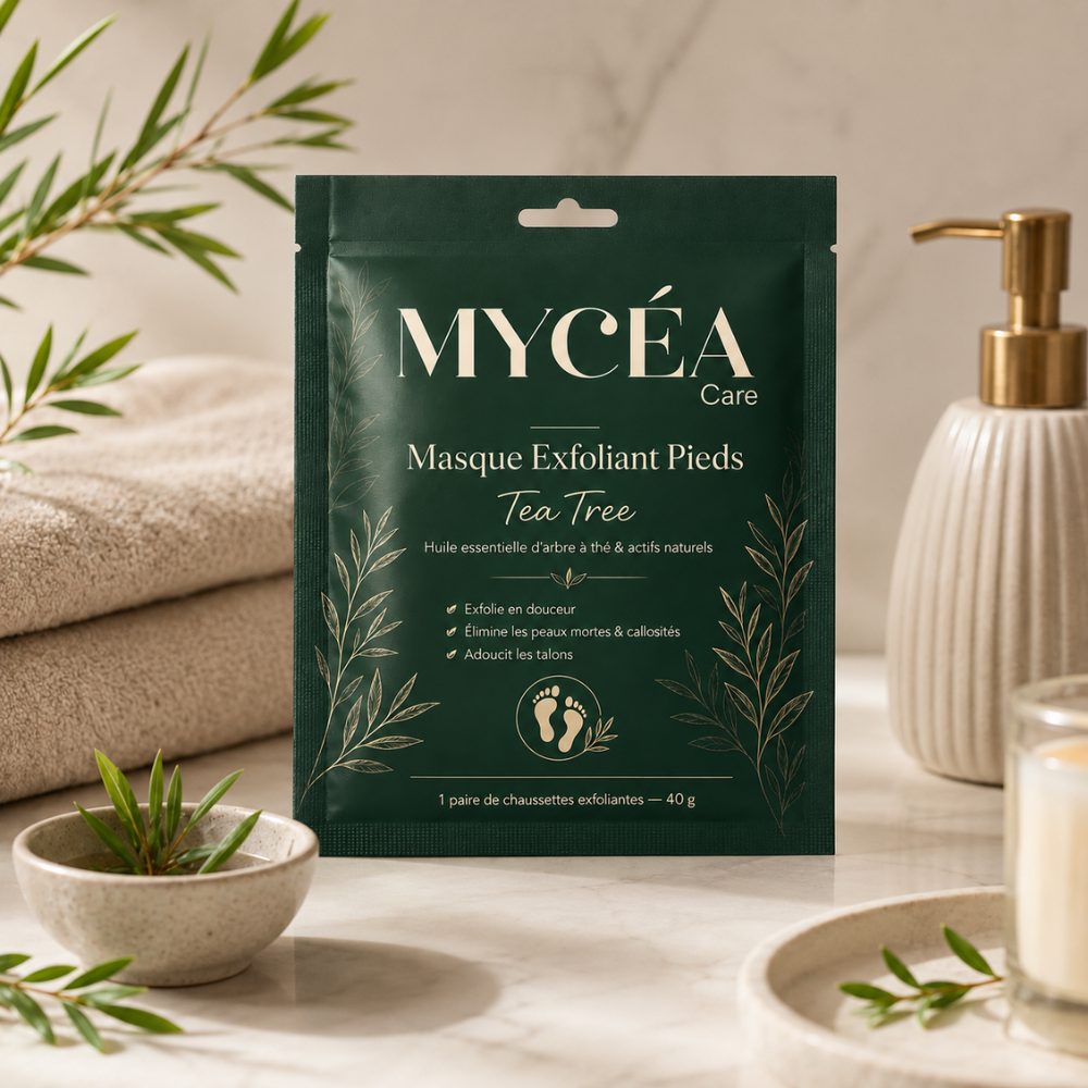 Masque Exfoliant Pieds Tea Tree — le complément parfait de ton savon pour des pieds vraiment nets